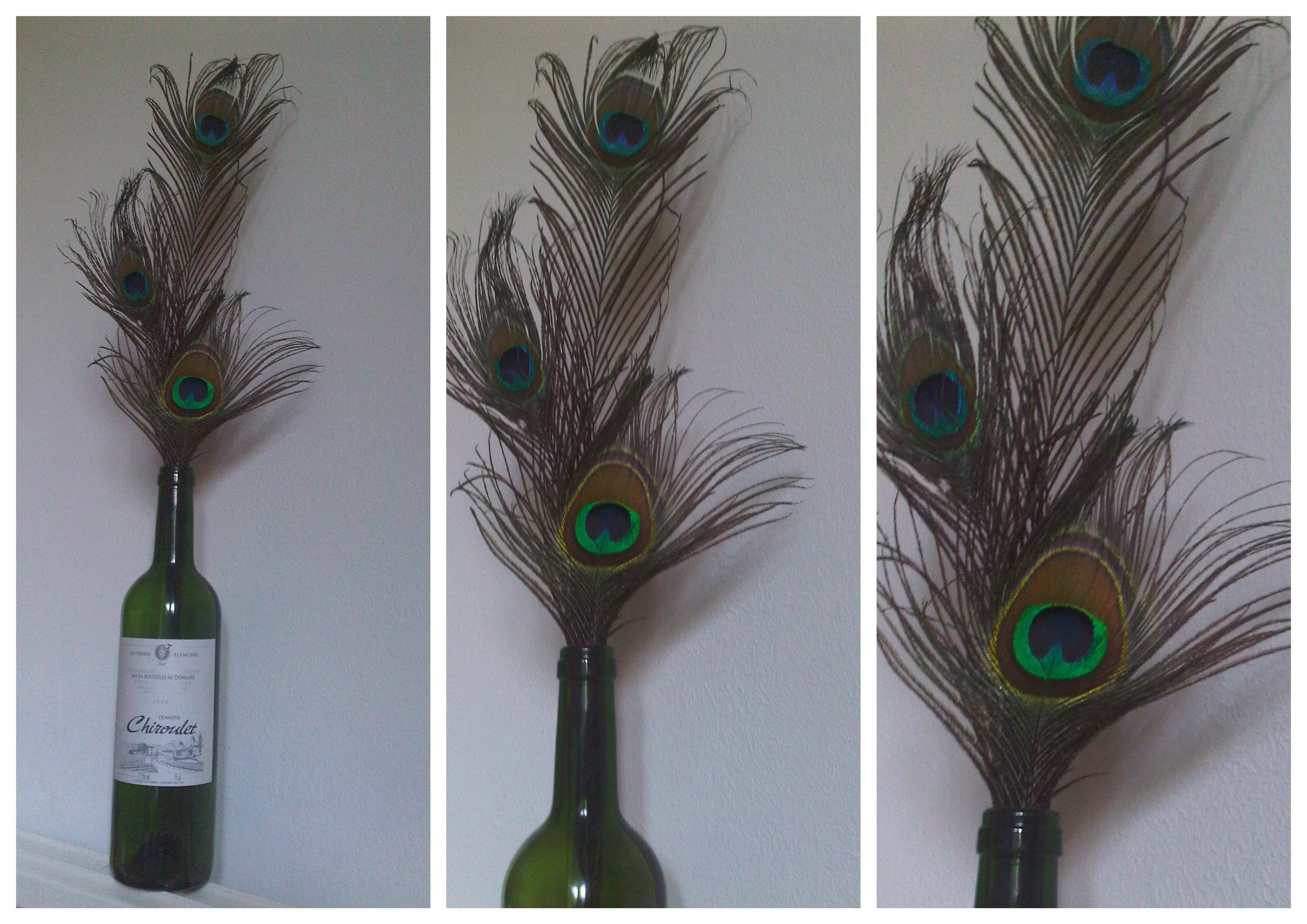 Peacock Feather Centerpieces and Vintage-Inspired ...