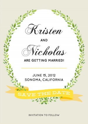 Free Printable Save the Date Cards