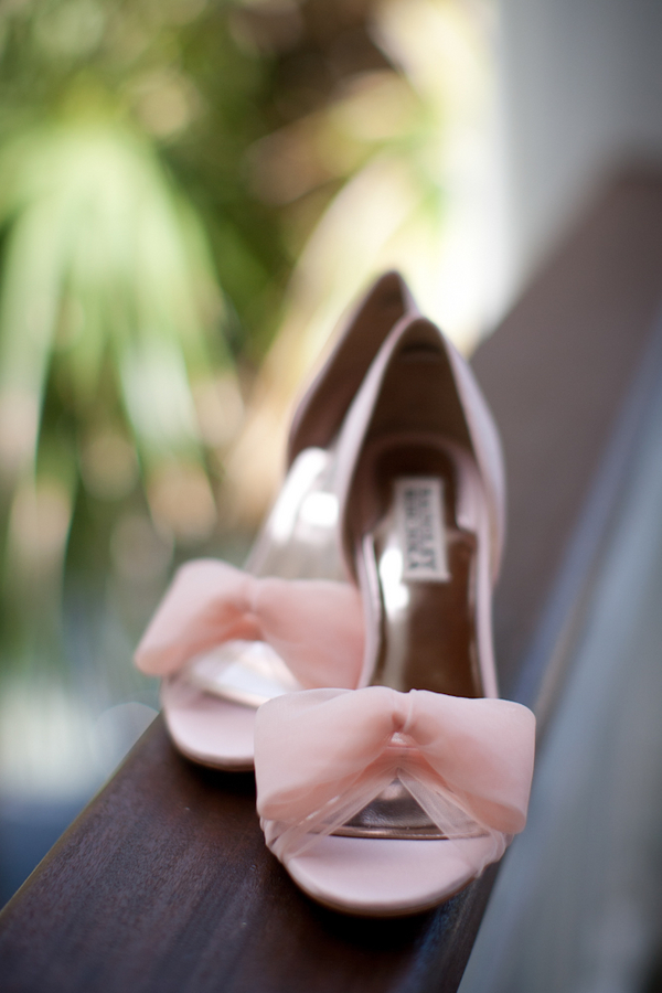 Pink Bridal Shoes With Bow - Elizabeth Anne Designs: The Wedding Blog
