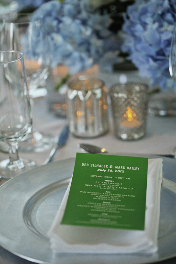 Kelly Green Reception Menu Cards - Elizabeth Anne Designs: The Wedding Blog
