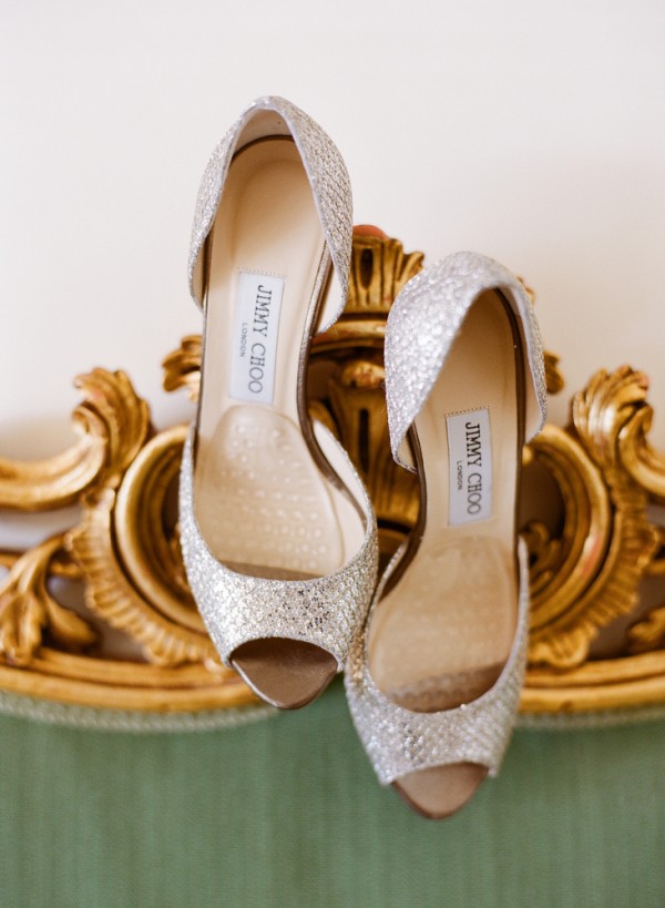 Silver Jimmy Choo Bridal Heels Elizabeth Anne Designs