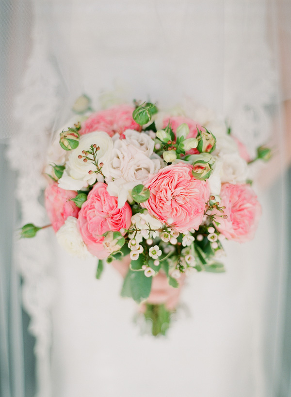 Light Pink And Green Wedding Bouquet