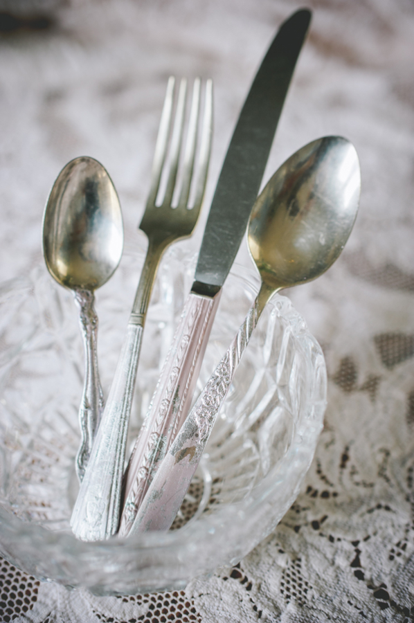DIY Vintage Painted Silverware