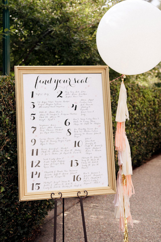 Easy Seating Chart Ideas