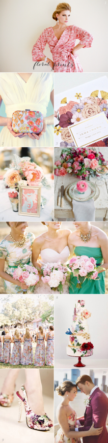 Floral Print Wedding Ideas