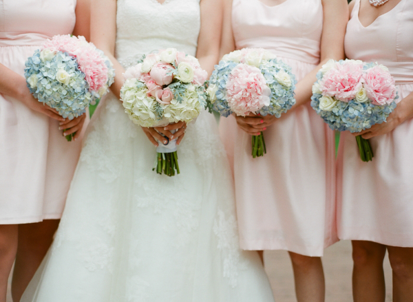 Pink Blue And Cream Hydrangea Rose Bouquets Elizabeth Anne Pink Blue And Cream Hydrangea Rose Bouquets