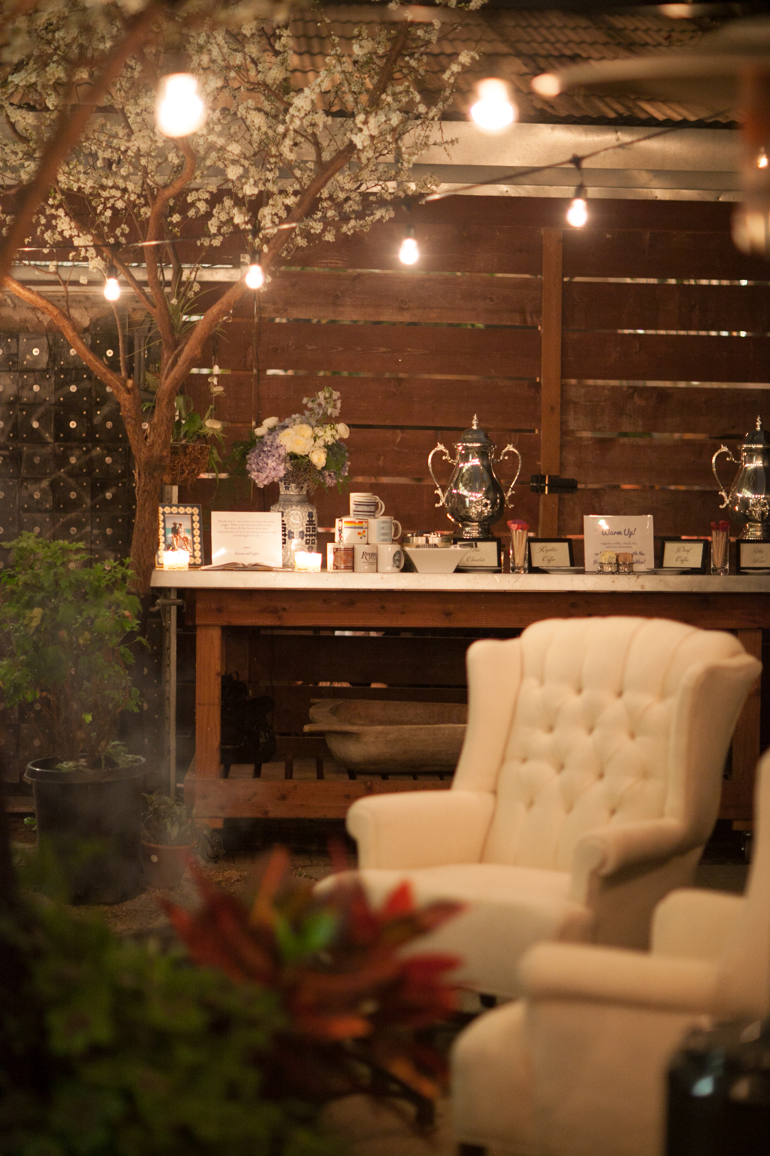 Coffee Bar at Wedding Reception - Elizabeth Anne Designs: The Wedding Blog