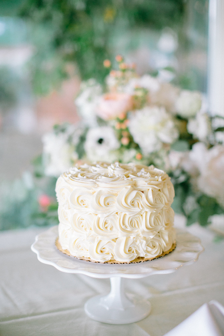 Single Layer Wedding Cake Designs 1