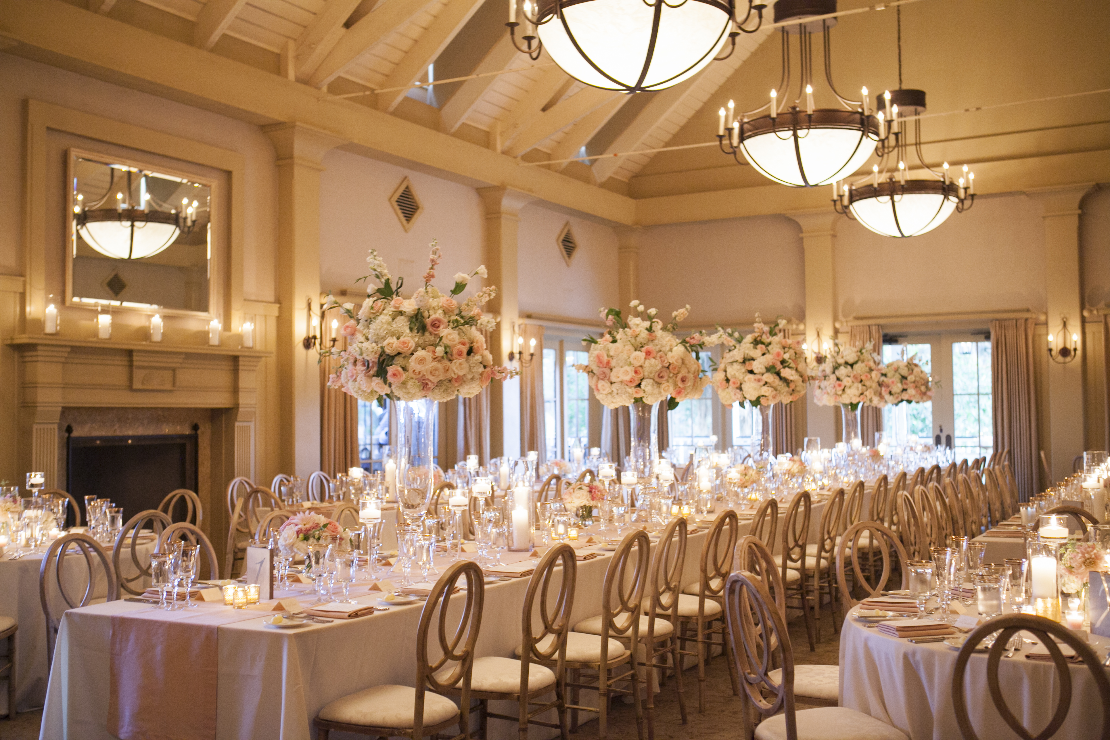Blush Candlelit Reception Elizabeth Anne Designs The Wedding Blog