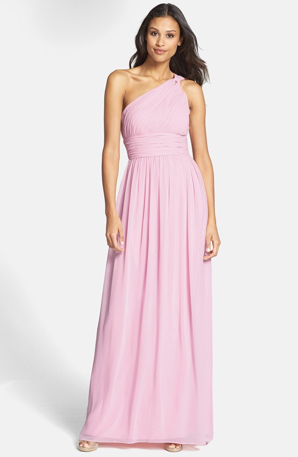 what to wear • where to shop | Silk chiffon dress, Pink 