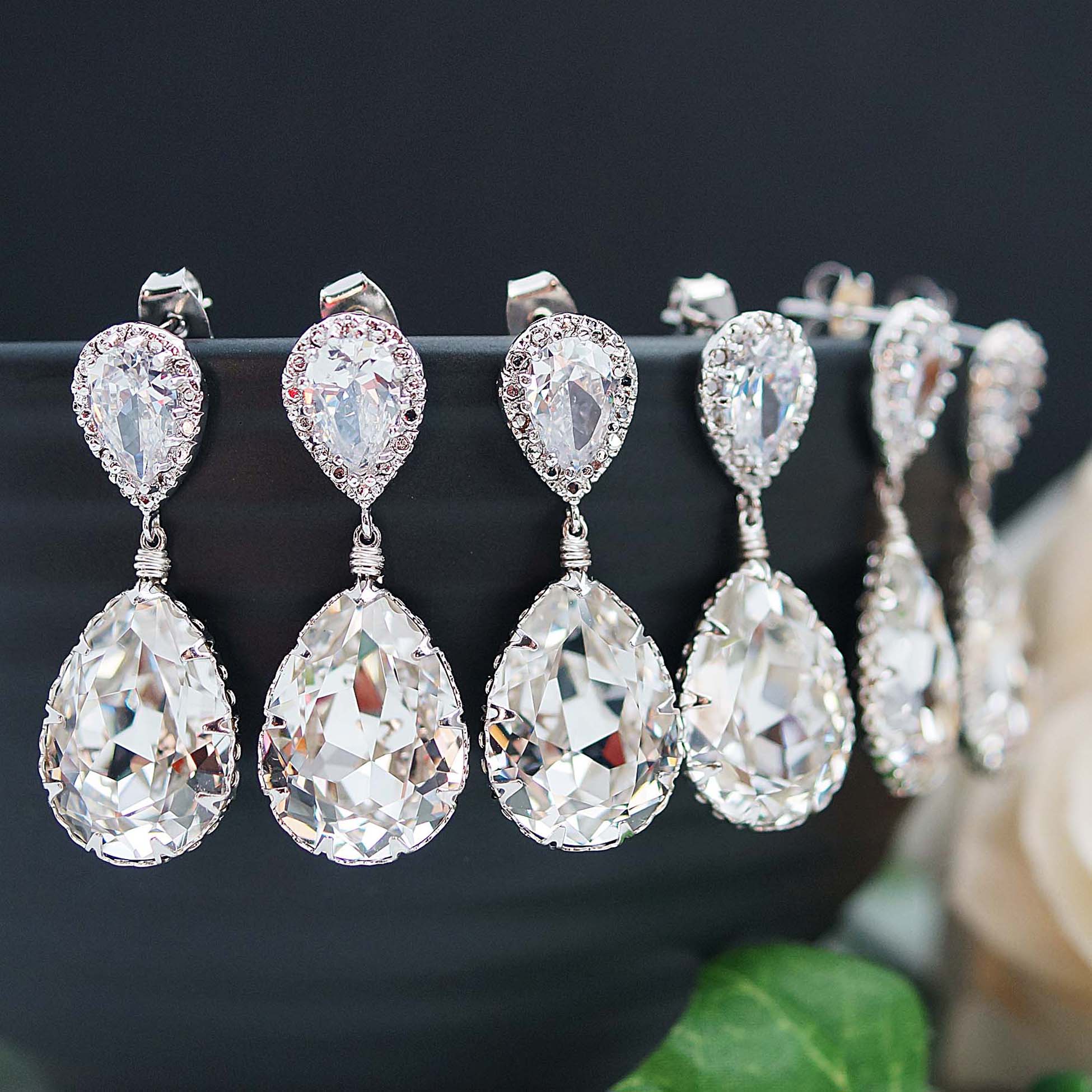Swarovski Earrings - Elizabeth Anne Designs: The Wedding Blog