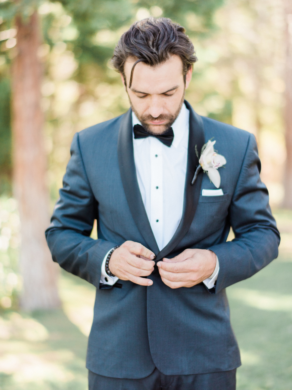 Groom in Blue Gray Suit - Elizabeth Anne Designs: The Wedding Blog