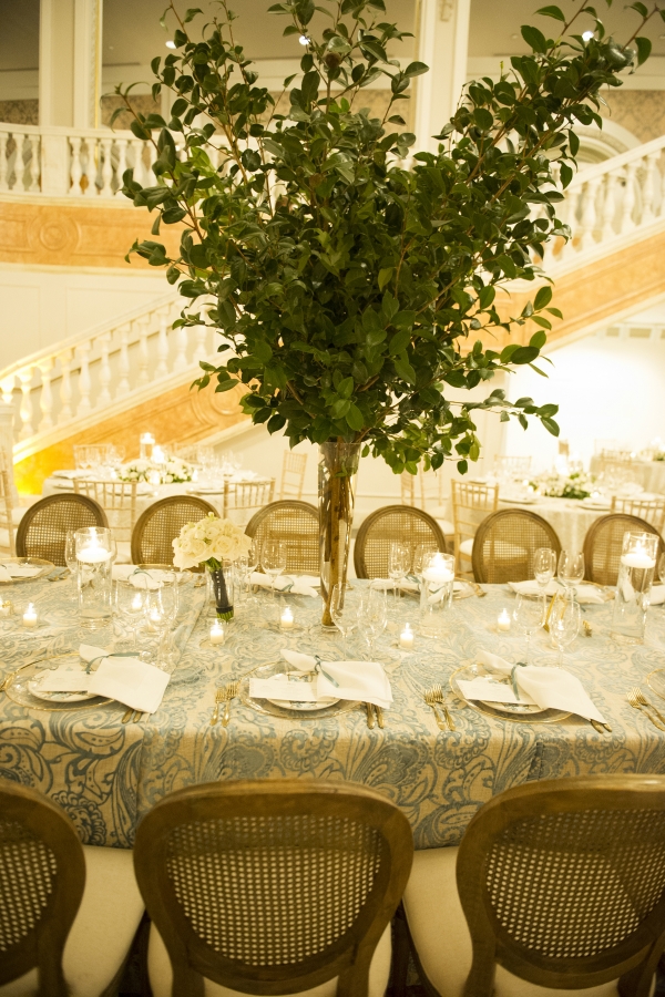 Blue Wedding Reception