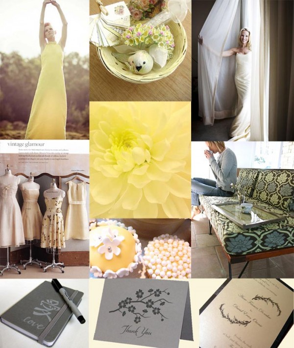 Yellow-Gray-Ivory-Wedding-Ideas