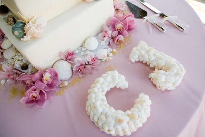 DIY seashell wedding