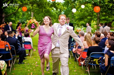 garden-wedding-purple-bridesmaids-dresses
