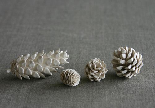porcelain-pine-cones