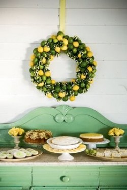 Lemon and Lime Wreath