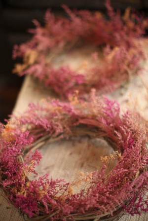 Pink-and-Orange-Dried-Flower-Wreath