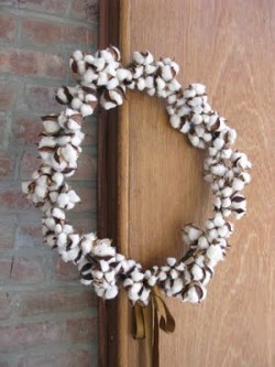 Raw Cotton Wreath