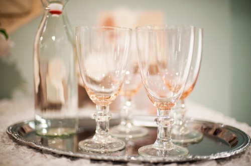Pink Water Goblets
