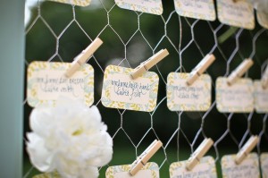 Escort-Cards-Hung-with-Clothespins