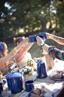 Rustic Woodsy Outdoor Camping Wedding Ideas-10