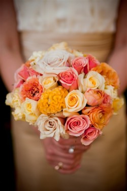Pink-Yellow-and-Orange-Bride-Bouquet