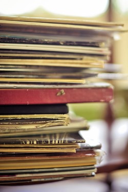 Stacked-Vinyl-Records