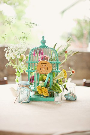 Teal-Pink-Yellow-Colorful-Birdcage-Centerpiece-4
