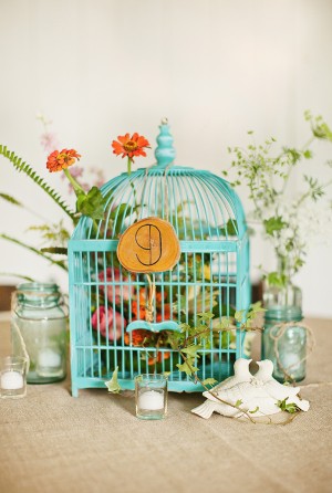Teal-Pink-Yellow-Colorful-Birdcage-Centerpiece-5