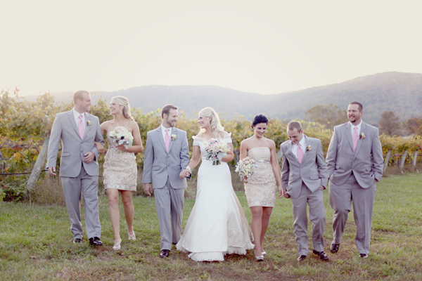 Silver-and-Pink-Wedding-Party