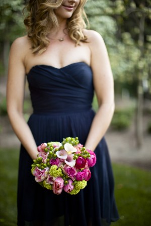 Pink-Green-Navy-Bridesmaid-Bouquet