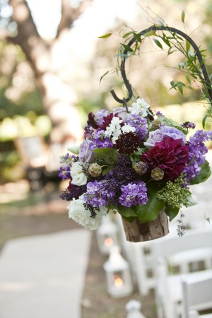 Purple-Wine-Green-Wedding-Ceremony-Florals