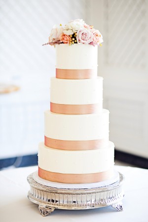 Contemporary-Peach-Wedding-Cake