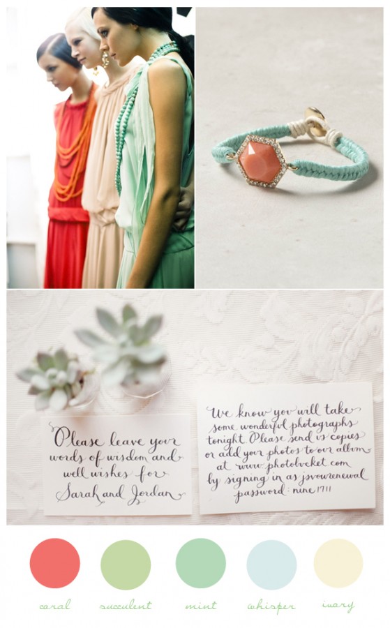 Coral-Mint-Wedding-Colors