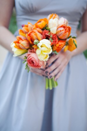 Orange-Bridesmaids-Bouquet