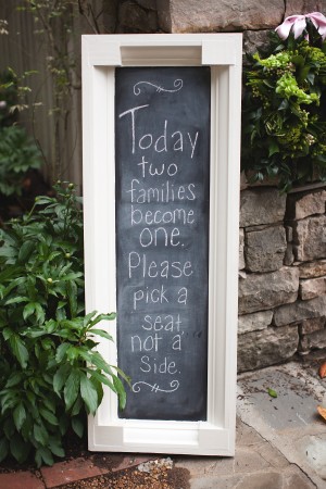 Chalkboard Wedding Details