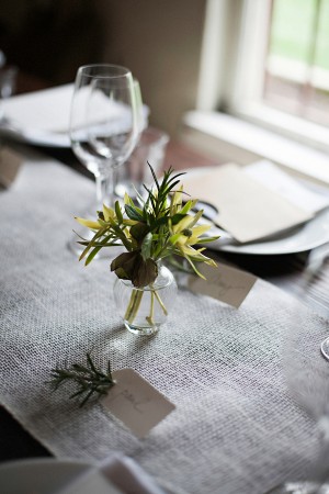 Herb Centerpieces and Place Cards