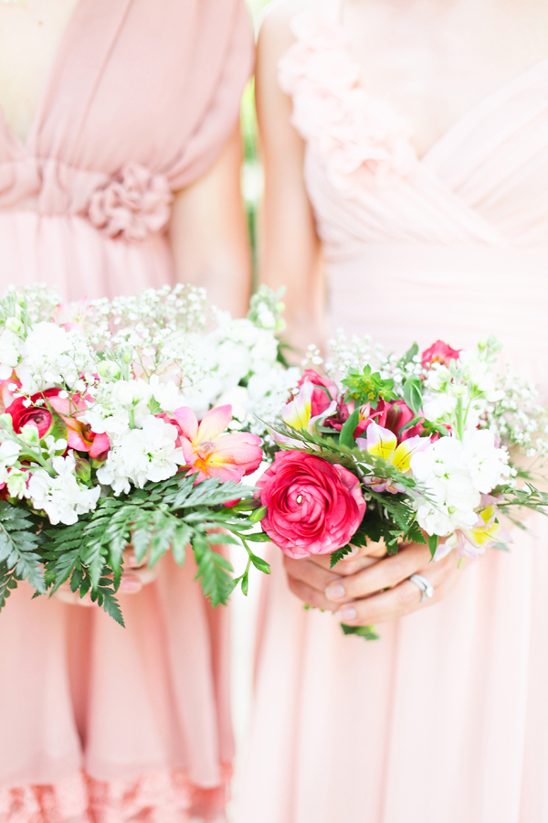 Garden Inspired Bridesmaids Bouquets