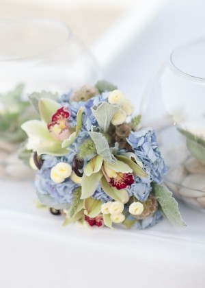 Hydrangea and Orchid Wedding Flowers