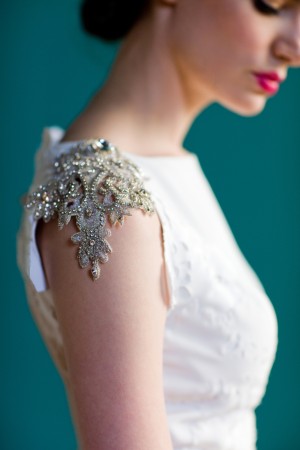 Wedding Dress Shoulder Detail