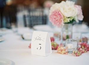 Classic Black and White Table Numbers