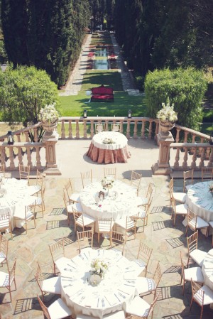 Outdoor Courtyard Wedding Reception1