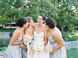 Soft Gray Bridesmaids Dresses