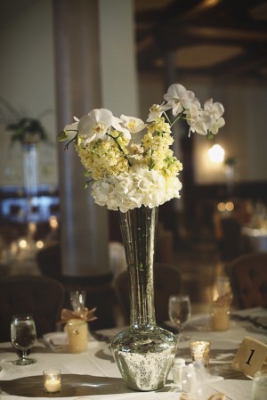 Tall Floral Centerpiece with Orchid and Gardenia