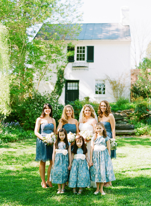 Strapless Blue Bridesmaids Dresses