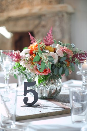 Silver Metal Reception Table Numbers 1
