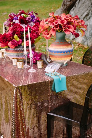 Sparkling Gold Table Cloth