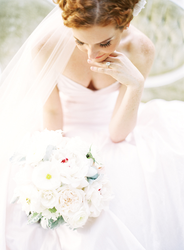 Sweetheart Neckline Blush Wedding Dress